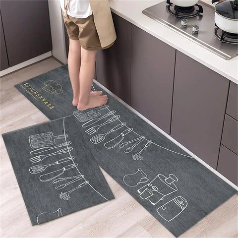Navak Teppich, Küchenteppichmatten für Boden, Schlafzimmer, Wohnzimmer, langer Nachttisch, weicher, waschbarer Teppich, rutschfeste Fußmatte für Badezimmer, Eingang