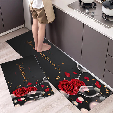 Navak Teppich Küchenmatte Teppich für Boden Hauseingang Fußmatte Schlafzimmer Wohnzimmer Dekor Nachttisch Teppich Flur Balkon Badezimmer Anti-Rutsch-Matte