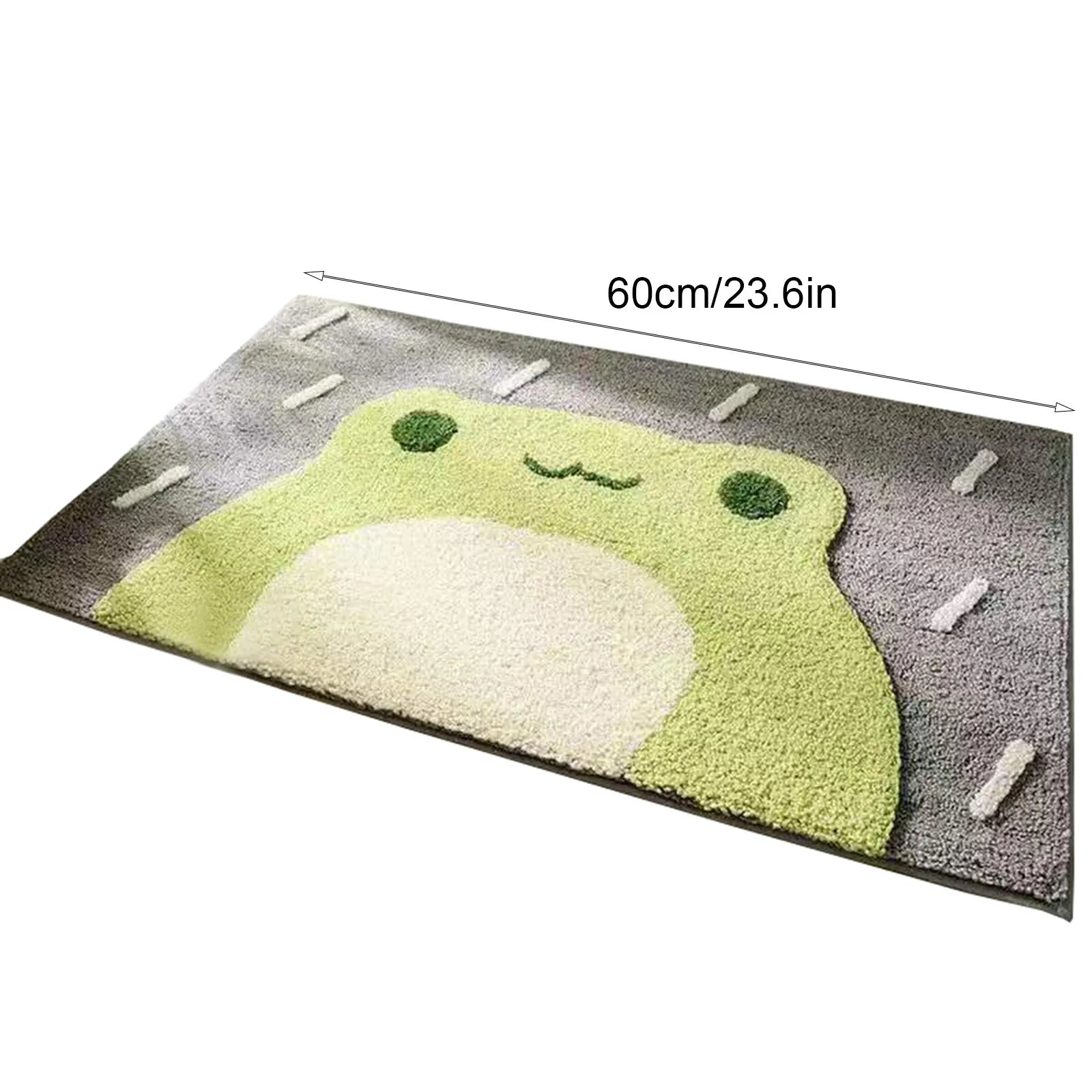 Navak Carpet Badematte mit Frosch- und Bären-Flocken, Heimdekoration, Fußmatte, rutschfest, saugfähig, Badezimmer-Fußmatte, superweiche Faser, Badvorleger 2025