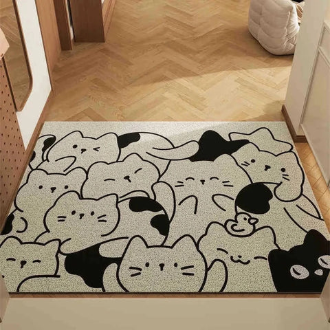 Navak Carpet Cartoon Cute Bear Carpet Living Room Bathroom Balcony Entrance Door Mat Dirty and Non-Slip Easy To Clean Home Decoration Rug