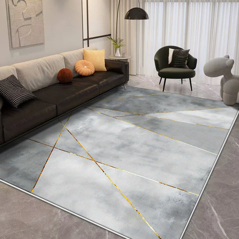 Navak Teppich, moderner geometrischer Teppich, Wohnzimmer, luxuriös, 160 x 230, große Teppiche für die Schlafzimmerdekoration, weiche, rutschfeste Bodenmatte für Kinderzimmer
