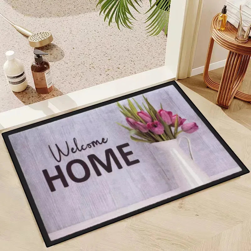 Navak Teppich Kristallflor Teppich Wohnzimmer Schlafzimmer Küche Eingangsbereich Rutschfeste saugfähige waschbare Matte Rechteckige Bodenteppichmatte