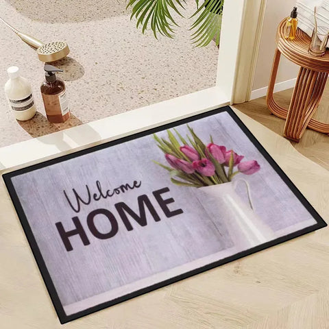Navak Teppich Kristallflor Teppich Wohnzimmer Schlafzimmer Küche Eingangsbereich Rutschfeste saugfähige waschbare Matte Rechteckige Bodenteppichmatte