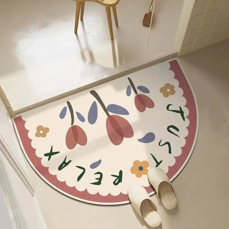 Navak Carpet Exclusive Picks Cartoon-Badezimmer-Rutschfeste Fußmatten, Eingangsbereich, Kunstkaschmir-Bodenteppich, Schlafzimmer, Badezimmer, rutschfeste Bodenmatte, Heimdekoration