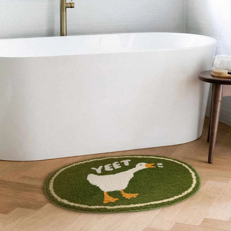 Navak Carpet Cute Duck Bathroom Rug Funny Soft Bathtub Carpet Area Rugs Kitchen Rug Floor Mats Doormat Chic Home Room Decor