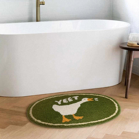 Navak Carpet Cute Duck Bathroom Rug Funny Soft Bathtub Carpet Area Rugs Kitchen Rug Floor Mats Doormat Chic Home Room Decor