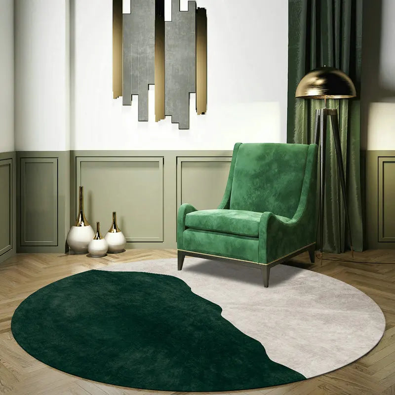 Navak Carpet Nordic Style Round Carpets for Living Room Decoration Bedroom Decor Rugs Non-slip Carpet Sofa Area Rug Home Thicken Floor Mats