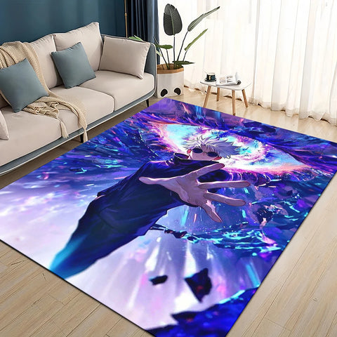 Navak Teppich, 3D-Cartoon, Jujutsu Kaisen, Anime, Itadori Yuj, Teppich für Wohnzimmer, Schlafzimmer, Heimsofa, Dekoration, Kinderspiel, rutschfeste Bodenmatte