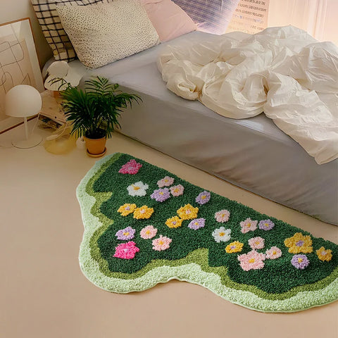 Navak Teppich, nordischer Stil, Schlafzimmer-Dekor, Teppich, Zuhause, flauschiger, weicher Teppich, unregelmäßige Formen, Teppiche für Wohnzimmer, dicke Plüsch-Bodenmatte am Bett