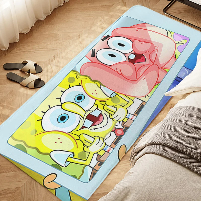 Navak Teppich, Schlafzimmer-Bodenteppich, D-SpongeBobs, süße Küche, wasserdichte Badezimmermatte, rutschfeste Fußmatte, individueller Eingangstür-Flurteppich