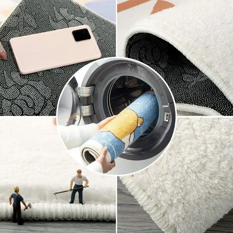 Navak Carpet Exclusive Picks Cooler Rennwagen-Teppich, isoliert und warm, für Schlafzimmer, dekorativer Nachttischvorleger, Korridor, Flur, Garderobenmatte, Heimdekoration