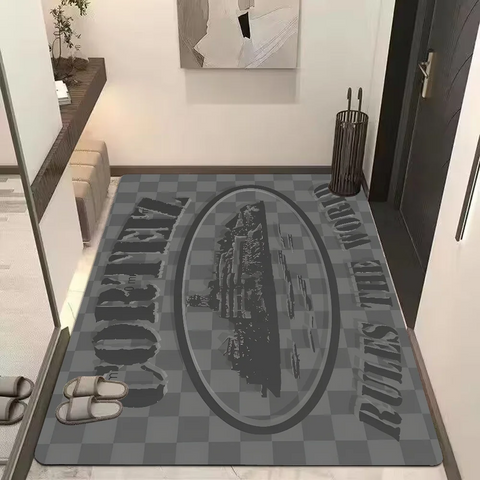 Navak Carpet Devil's Island English Floor Bathroom Mat Kids Room Bedroom Decoration Balcony Anti-Slip Doormat Living Room Bedside Area Rugs