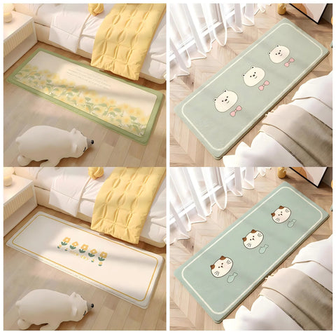 Navak Carpet Exclusive Picks Teppich aus Kaschmirimitat im minimalistischen Stil, für Schlafzimmer, Nachttisch, Büro, lange rutschfeste Fußmatten, Heimdekoration