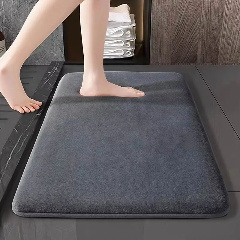 Navak Carpet Super saugfähige, dicke Schwamm-Badezimmermatte, Absorptionsmatte, Toilettentür, Anti-Rutsch-Matte, Korallenwolle, Haushalt, schnell trocknende Fußmatte