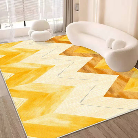 Navak Teppich, nordisch, abstrakt, gelb, große Teppiche für Wohnzimmer, leichte Luxus-Sofa-Bereich, Dekorationsteppiche, Zuhause, Schlafzimmer, rutschfeste Bodenmatte