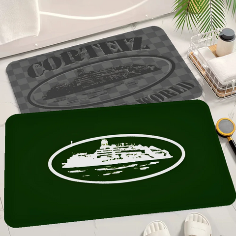 Navak Carpet Devil's Island English Floor Bathroom Mat Kids Room Bedroom Decoration Balcony Anti-Slip Doormat Living Room Bedside Area Rugs