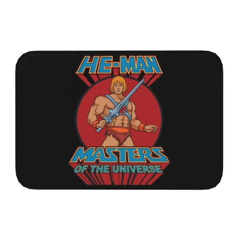 Navak Teppich-Falltür, Masters of the Universe, Fußmatte, rutschfest, für Bad und Küche, He Man, Willkommen, Garagentür, Boden, Eingangsbereich, Teppich