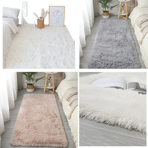 Navak Teppich, Nachttischteppiche für Kinderzimmer, süßer Mädchenboden, weiche Matte, Wohnzimmerdekoration, weiß, flauschig, groß, rosa, für Kinder, Schlafzimmerteppich