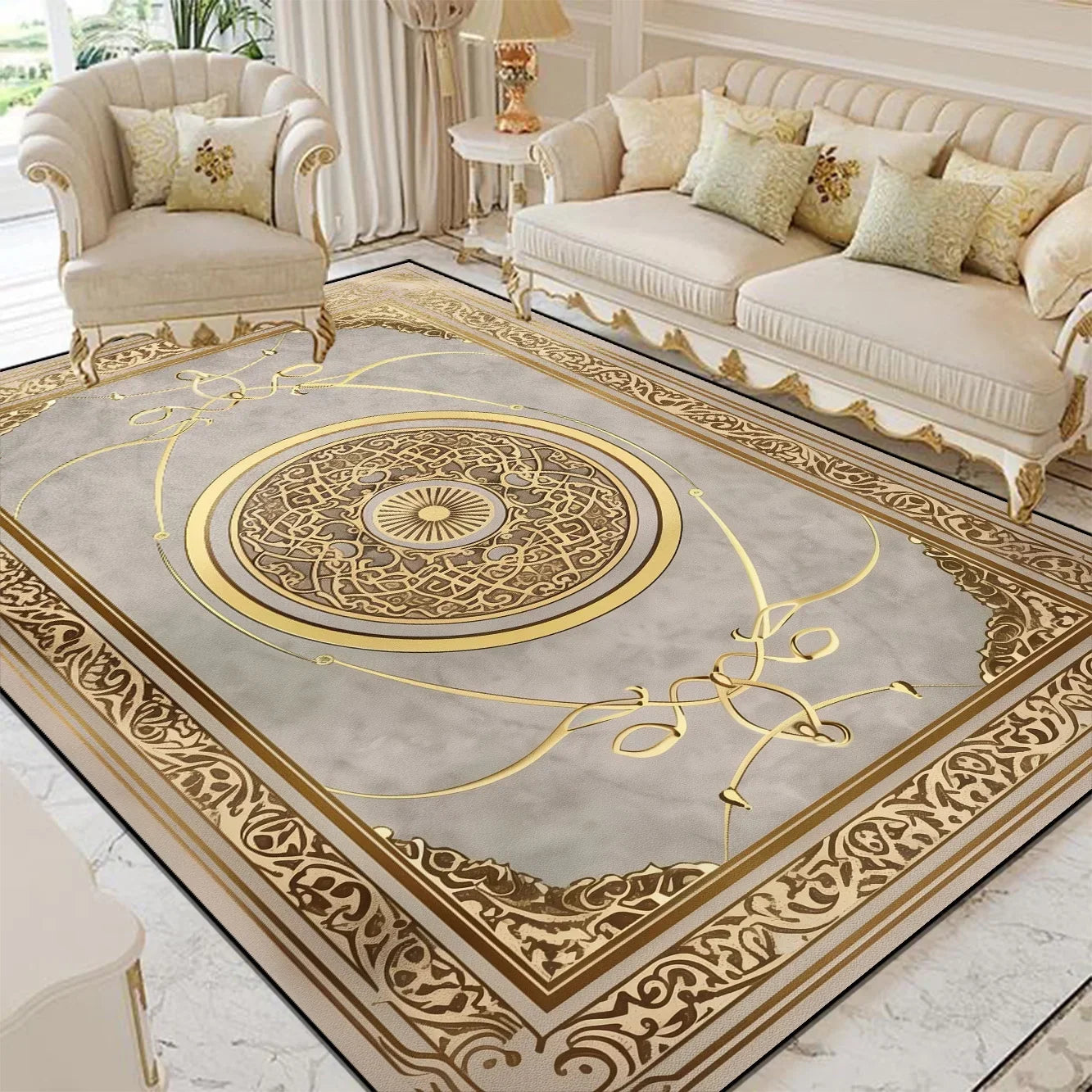 Navak Teppich, luxuriöser Stil, für Wohnzimmer, große Fläche, Heimdekoration, Fußmatten, Lounge, Sofa, Kaffee, rutschfester Teppich, Schlafzimmer, Garderobe, waschbar