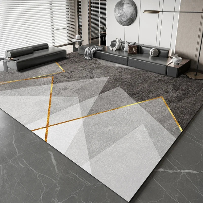 Navak Teppich, leichter Luxus-Studienteppich, großflächiger Teppich im nordischen Stil für Wohnzimmer, minimalistisches Schlafzimmerdekor, Nachttischteppich, waschbare Matte für Zuhause