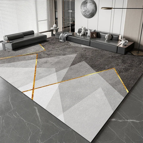 Navak Teppich, leichter Luxus-Studienteppich, großflächiger Teppich im nordischen Stil für Wohnzimmer, minimalistisches Schlafzimmerdekor, Nachttischteppich, waschbare Matte für Zuhause