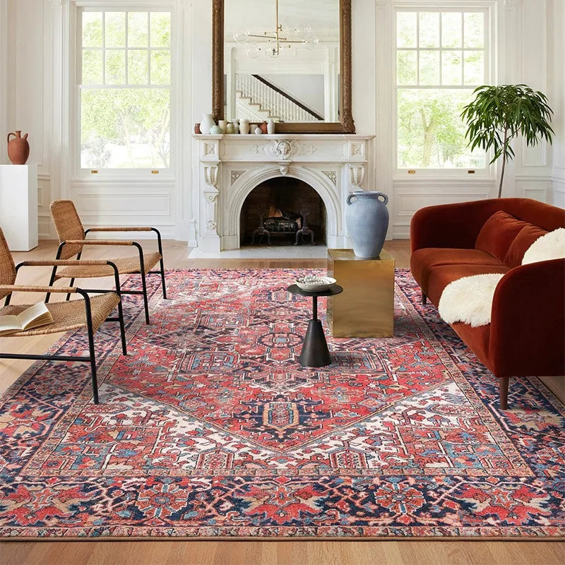 Navak Teppich im persischen Stil, Wohnzimmer, große Flächen, Teppiche, Retro, Schlafzimmer, Nachttisch, Dekoration, Teppich, weicher Garderobenteppich, bequeme Balkonteppiche