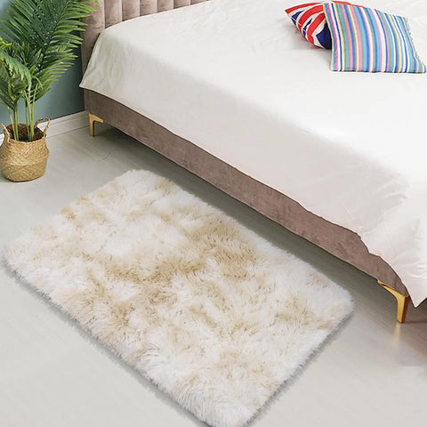 Navak Carpet Exclusive Picks 40 x 60 cm Seidenwollteppich, verdickt, für Nachttisch, Wohnzimmer, Kinderzimmer, weicher Heimdekor-Teppich, waschbar, schmutzabweisende Matte