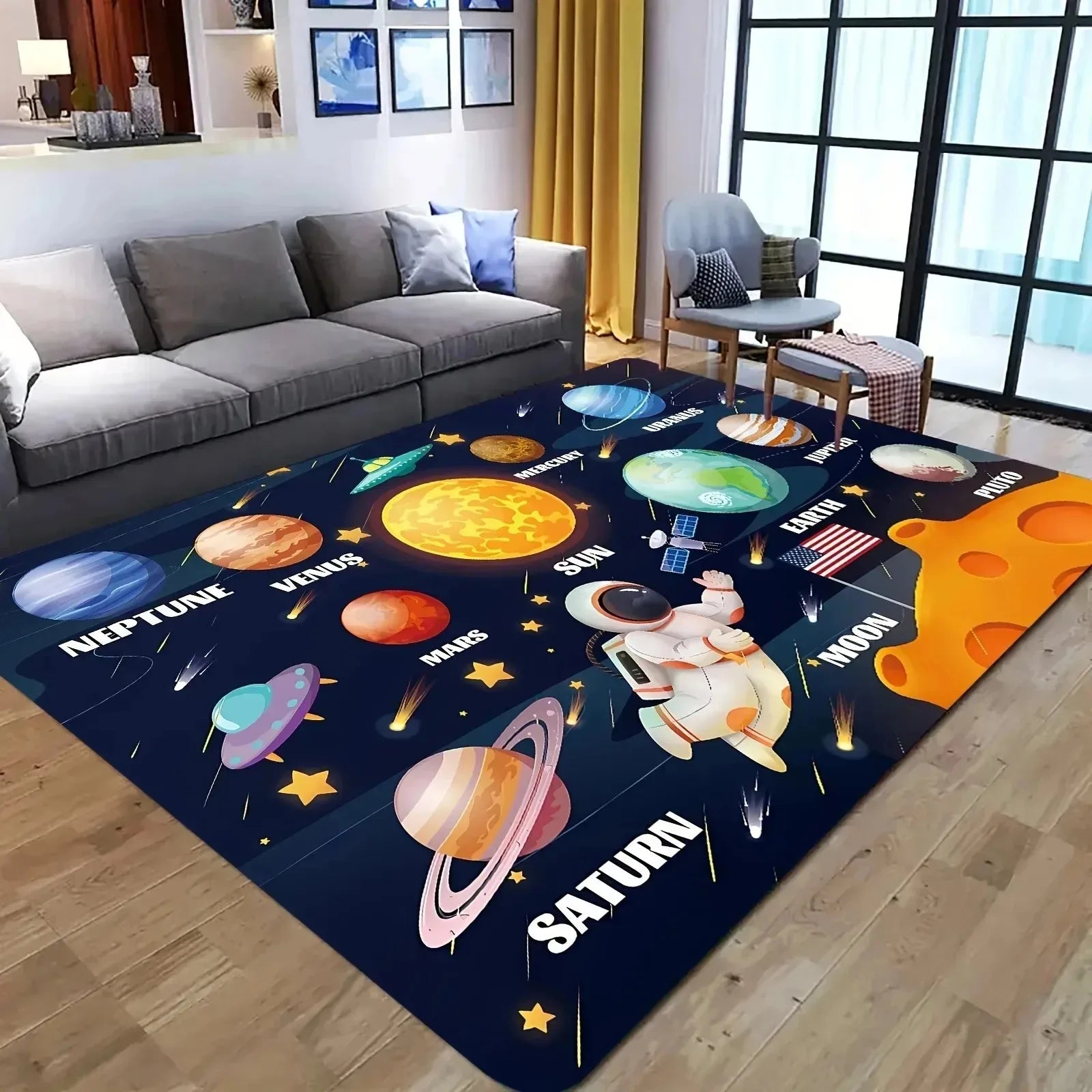 Navak Carpet 1 Stück Küchenteppich mit Milu-Hirschmuster, rutschfeste Fußmatten für Zuhause, Pop-Design, Badezimmerteppich, Badematte, Teppich für Zuhause, Waschbecken, Wäschedekor