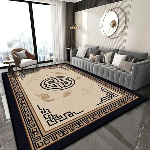 Navak Carpet Chinesischer klassischer Teppich für leicht zu reinigende Wohnzimmer-Couchtische und Schlafzimmer-Garderoben, rutschfeste Dekoration