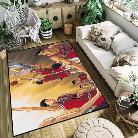 Navak Teppich kleiner Dunk Teppich Anti-Rutsch Küche Schlafzimmer Handgemacht Anime Tufted Teppich Teppich Slam Wohnzimmer Eingang Dekoration