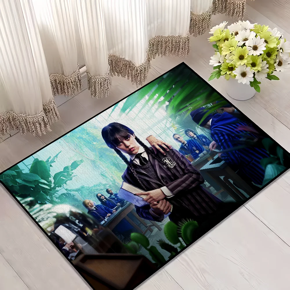 Navak Teppich Horrorfilm W-WedgesdayS-2 kleiner Teppich Teppich Wohnkultur Schlafzimmer Matte Flur Balkon Teppich Eingang Fußmatte Dekoration