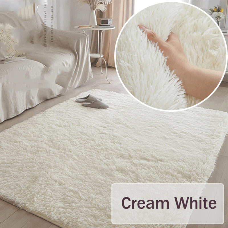 Navak Carpet Superweicher Shaggy-Teppich für Wohnzimmer, Schlafzimmer, flauschiger Plüsch-Teppich für den Innenbereich, pelzige Fußmatten für Kinder, Kinderzimmer, Mädchen, rosa Teppich
