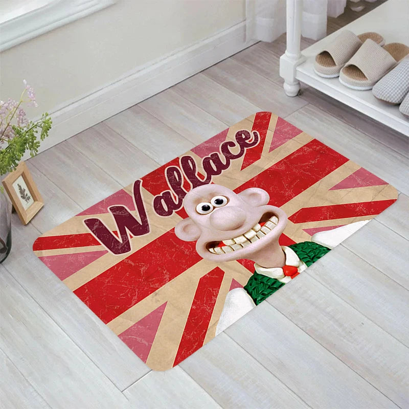 Navak Teppich A-Wallace und A-Gromit Bodenmatte Teppiche Küchenteppich Home Fußmatte Eingangstür Balkon Teppiche Zimmermatten Fußteppich Badezimmer Bad