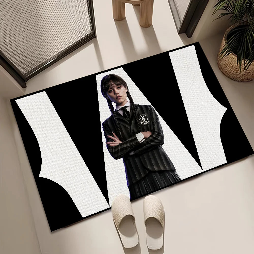 Navak Teppich Horrorfilm W-WedgesdayS-2 kleiner Teppich Teppich Wohnkultur Schlafzimmer Matte Flur Balkon Teppich Eingang Fußmatte Dekoration