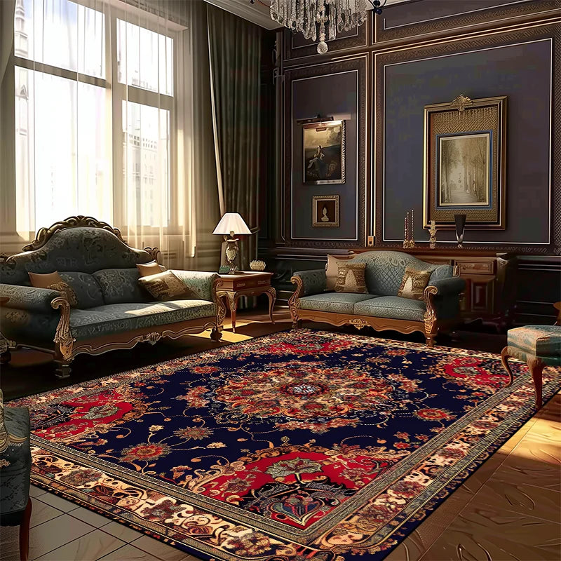 Navak-Teppich, Teppiche im persischen Stil für Wohnzimmer, Dekoration, Teppich, große Fläche, Schlafzimmer, rutschfeste Bodenmatte, waschbarer Lounge-Teppich, individuelle Größe