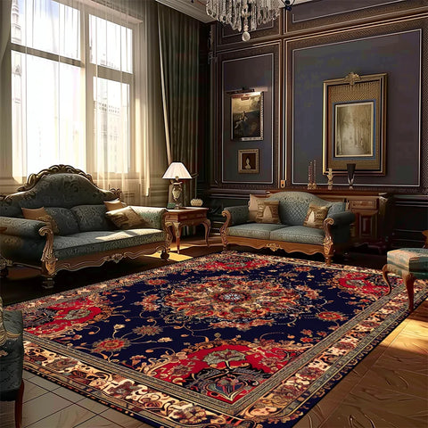 Navak-Teppich, Teppiche im persischen Stil für Wohnzimmer, Dekoration, Teppich, große Fläche, Schlafzimmer, rutschfeste Bodenmatte, waschbarer Lounge-Teppich, individuelle Größe