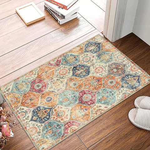 Navak Carpet Exclusive Picks Vintage Persian Style Living Room Carpet Machine Washable Washable Floor Mat Light and Comfortable Bedroom Bedside Rugs