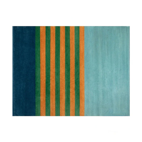 Navak Carpet Moderner Streifenteppich für Wohnzimmer, Schlafzimmer, Arbeitszimmer, große Größe, rutschfest, maschinenwaschbar, Bodenmatte
