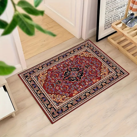 Navak Carpet Persian Style Bohemian Welcome Doormat with Polyester Anti Fouling Foot Rug Perfect for Indoor and Outdoor Entrance Felt Carpet