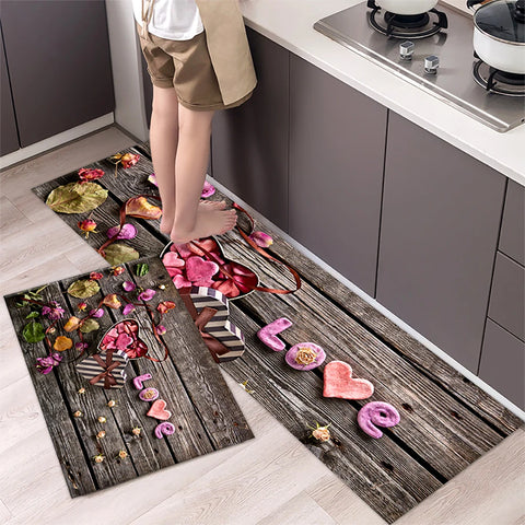 Navak Teppich Küchenmatte Teppich für Boden Hauseingang Fußmatte Schlafzimmer Wohnzimmer Dekor Nachttisch Teppich Flur Balkon Badezimmer Anti-Rutsch-Matte