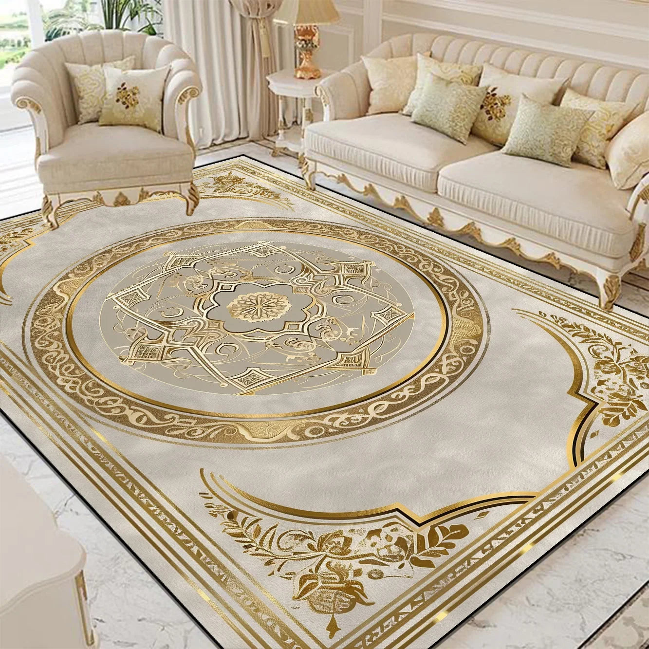 Navak Teppich, luxuriöser Stil, für Wohnzimmer, große Fläche, Heimdekoration, Fußmatten, Lounge, Sofa, Kaffee, rutschfester Teppich, Schlafzimmer, Garderobe, waschbar