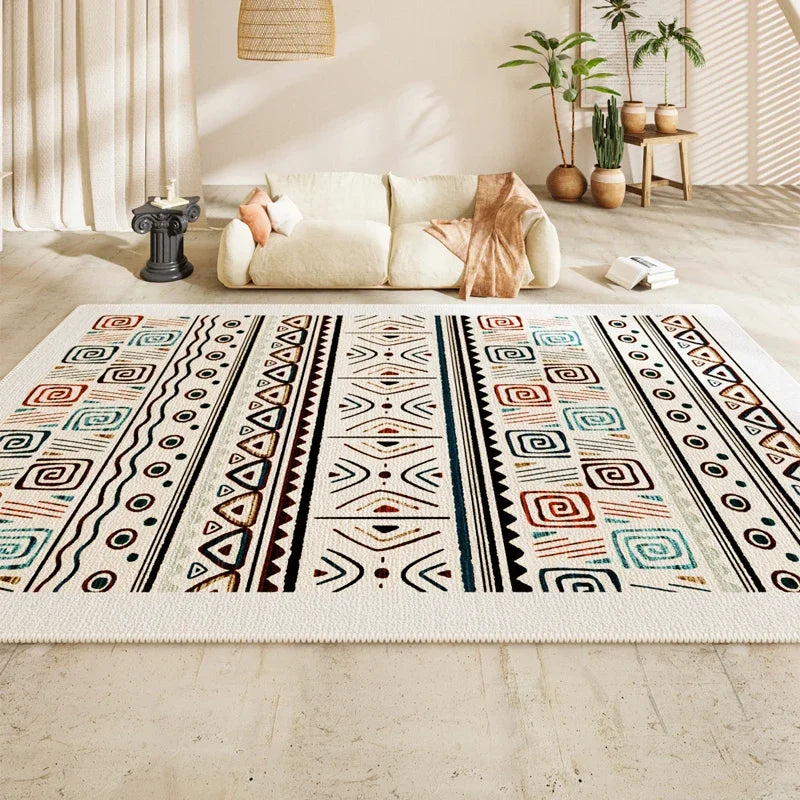 Navak Teppich Persischer Wohnzimmer Großflächiger Teppich Schlafzimmer Nachttisch Sofa Couchtisch Rutschfeste Teppiche 2025 Neuer Retro High End Wasserdichter Teppich