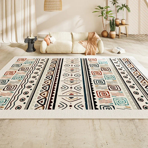Navak Teppich Persischer Wohnzimmer Großflächiger Teppich Schlafzimmer Nachttisch Sofa Couchtisch Rutschfeste Teppiche 2025 Neuer Retro High End Wasserdichter Teppich