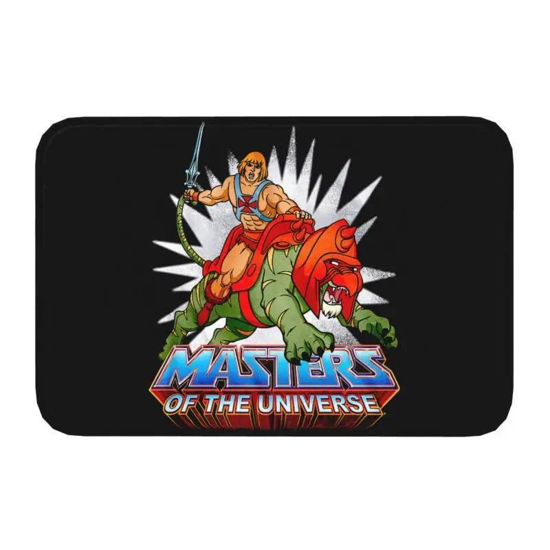 Navak Teppich-Falltür, Masters of the Universe, Fußmatte, rutschfest, für Bad und Küche, He Man, Willkommen, Garagentür, Boden, Eingangsbereich, Teppich