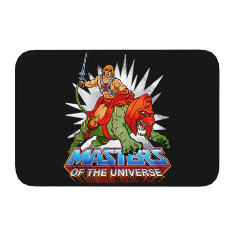 Navak Teppich-Falltür, Masters of the Universe, Fußmatte, rutschfest, für Bad und Küche, He Man, Willkommen, Garagentür, Boden, Eingangsbereich, Teppich