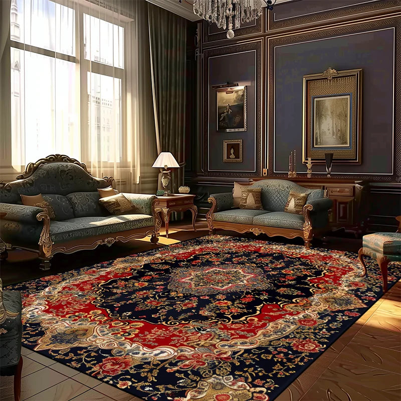 Navak-Teppich, Teppiche im persischen Stil für Wohnzimmer, Dekoration, Teppich, große Fläche, Schlafzimmer, rutschfeste Bodenmatte, waschbarer Lounge-Teppich, individuelle Größe