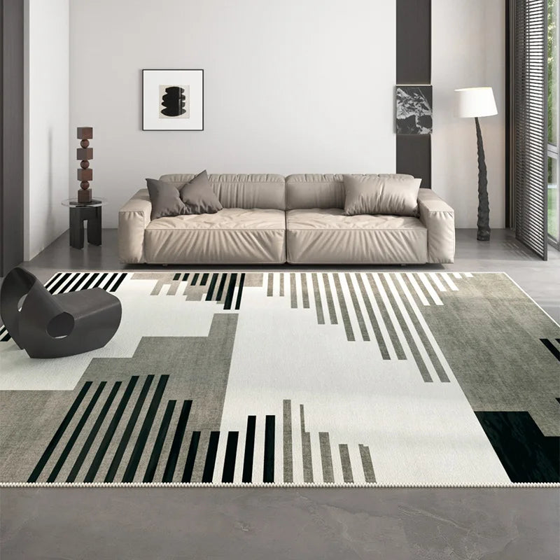 Navak Teppich, nordischer Stil, Teppiche für Wohnzimmer, waschbar, Schlafzimmer-Dekor, geometrisches Muster, luxuriöser Lounge-Teppich, große Bodenmatte für Zuhause