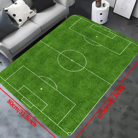 Navak Carpet Exclusive Picks Fußballfeld-Teppich, weiche, rutschfeste Sportplatz-Spielmatte, rutschfeste Bodenmatte für Wohnzimmer und Schlafzimmer, Heimdekoration