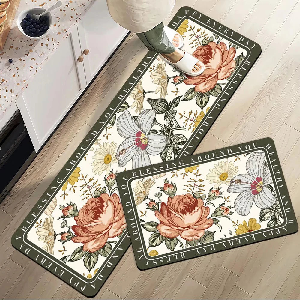 Navak Teppich Saugfähiger Küchenteppich Rutschfeste Bodenmatte Absorbiert Öl Küche Langer Bereich Teppich Schlafzimmer Teppich Eingang Fußmatte Home Decor Zimmer Tapis