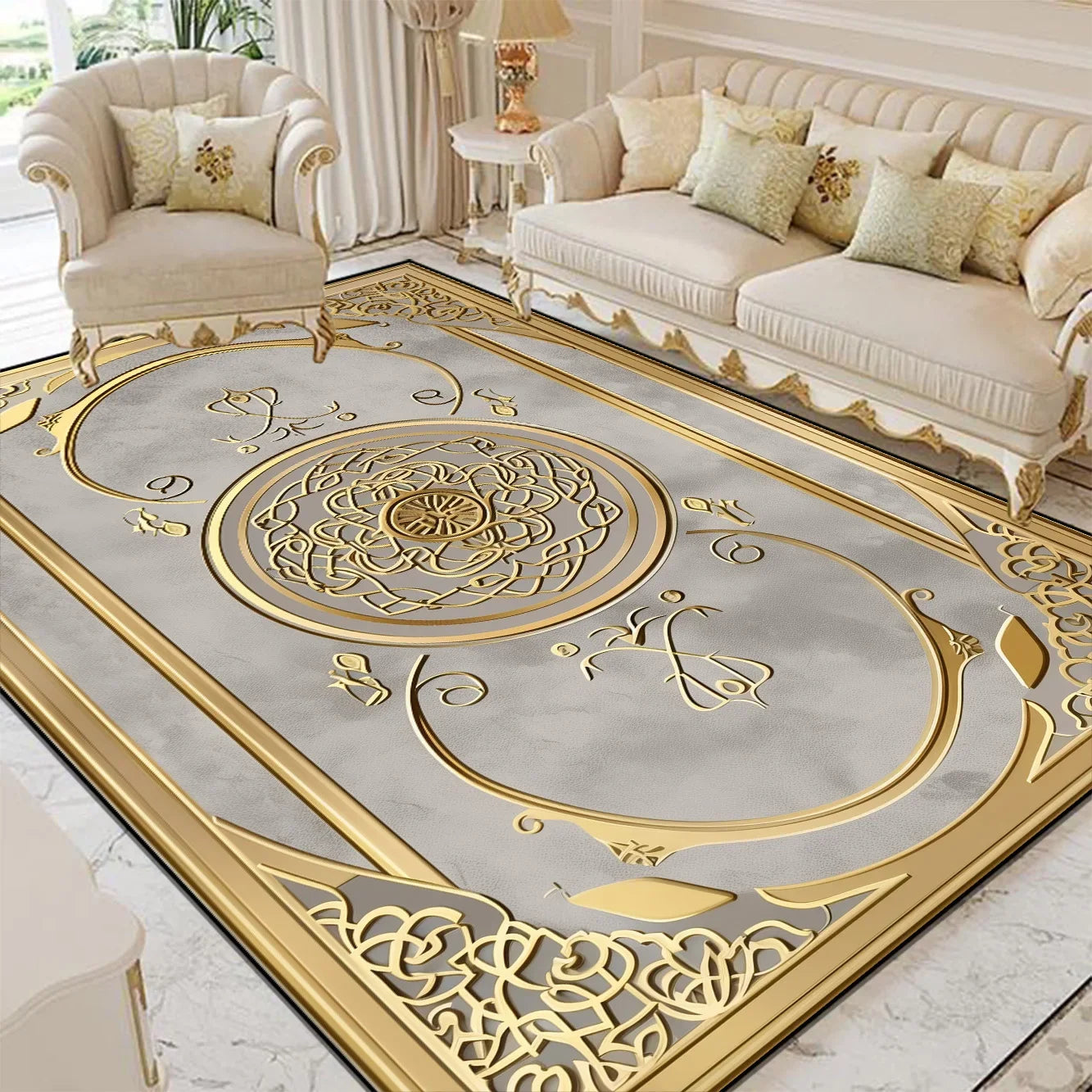 Navak Teppich, luxuriöser Stil, für Wohnzimmer, große Fläche, Heimdekoration, Fußmatten, Lounge, Sofa, Kaffee, rutschfester Teppich, Schlafzimmer, Garderobe, waschbar